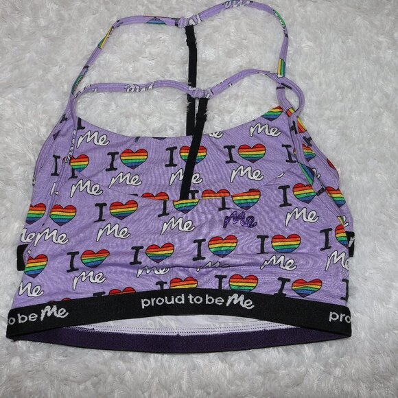 COPY - MeUndies NWOT Pride T-back bralettes lot of 2 size small - Picture 1 of 6